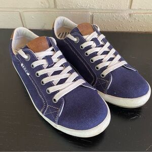 Taos Star Burst Sneakers Navy Comfort Casual Shoes Nature Artsy Women’s Size 9.5